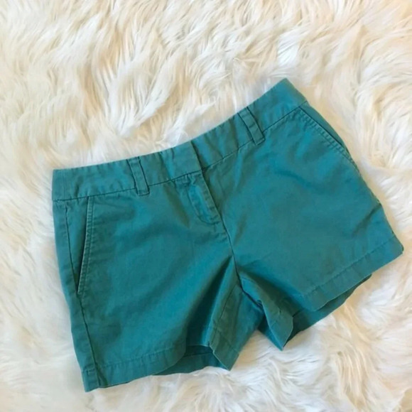 Loft Green 100% Cotton Shorts 0 - Picture 1 of 6